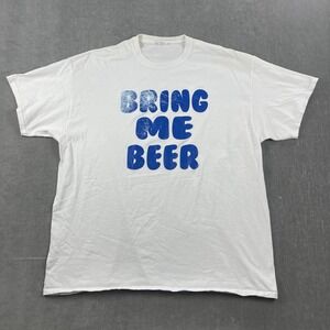 Bring Me Beer Coors‎ Light Port & Company Mens X-Large White T-Shirt Graphic Tee